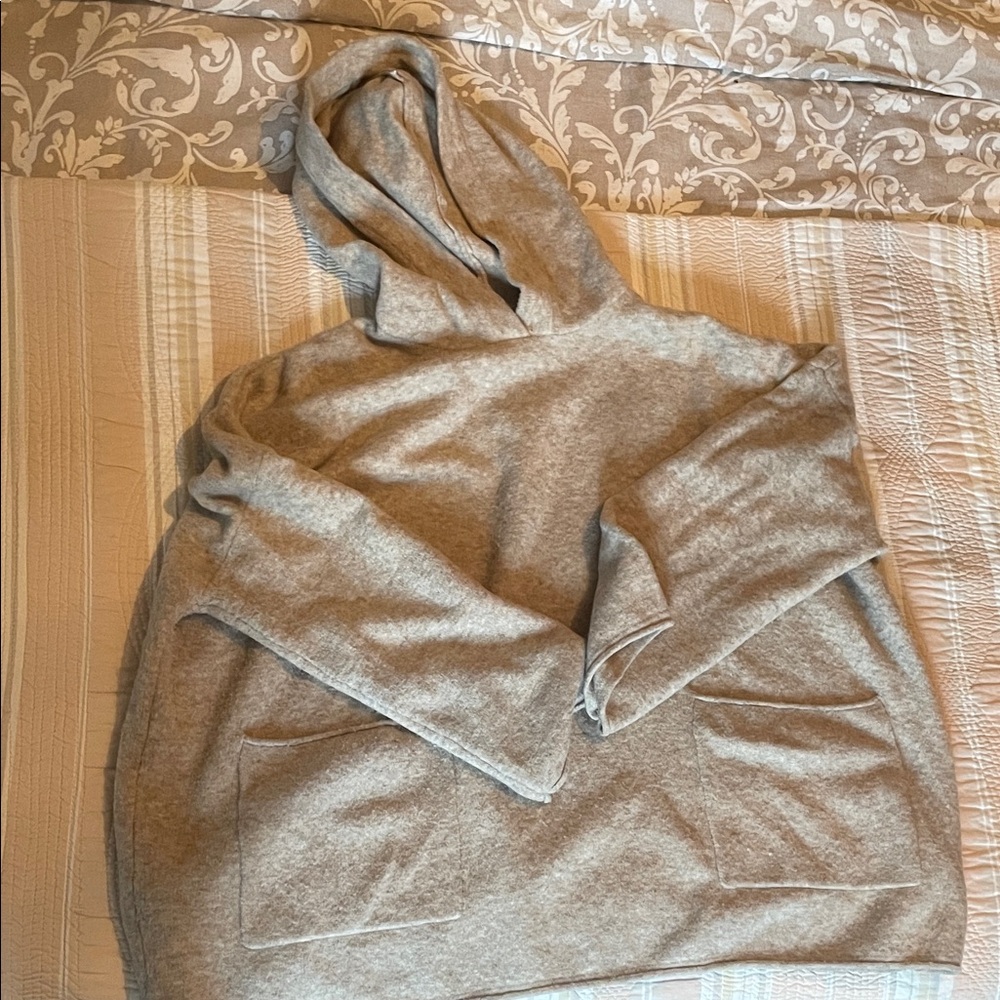 Zara Cream Hooded Pullover